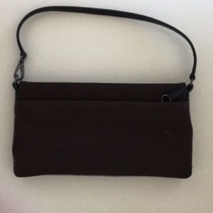 Coach small handbag brown with black strap